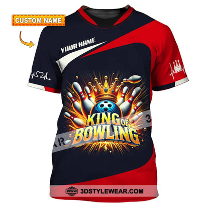 Unisex Shirt Custom Name Bowling Polo Long Sleeve Gift T-Shirt