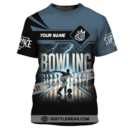 Unisex Shirt, Custom Name Bowling Shirt, Bowling Polo Long Sleeve, Bowling Love T-Shirt style option 2