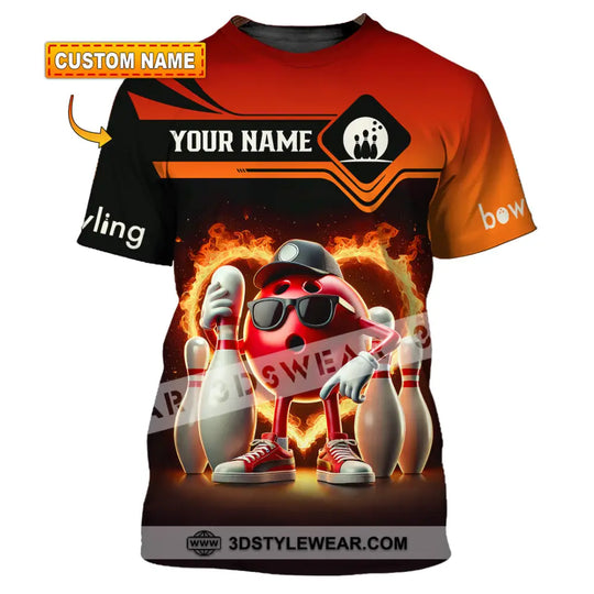 Unisex Shirt, Custom Name Bowling Shirt, Bowling Polo Long Sleeve Shirt style option 1