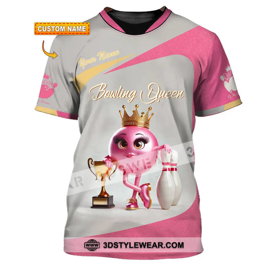 Unisex Shirt, Custom Name Bowling Shirt, Bowling Polo Long Sleeve, Bowling T-Shirt style option 1
