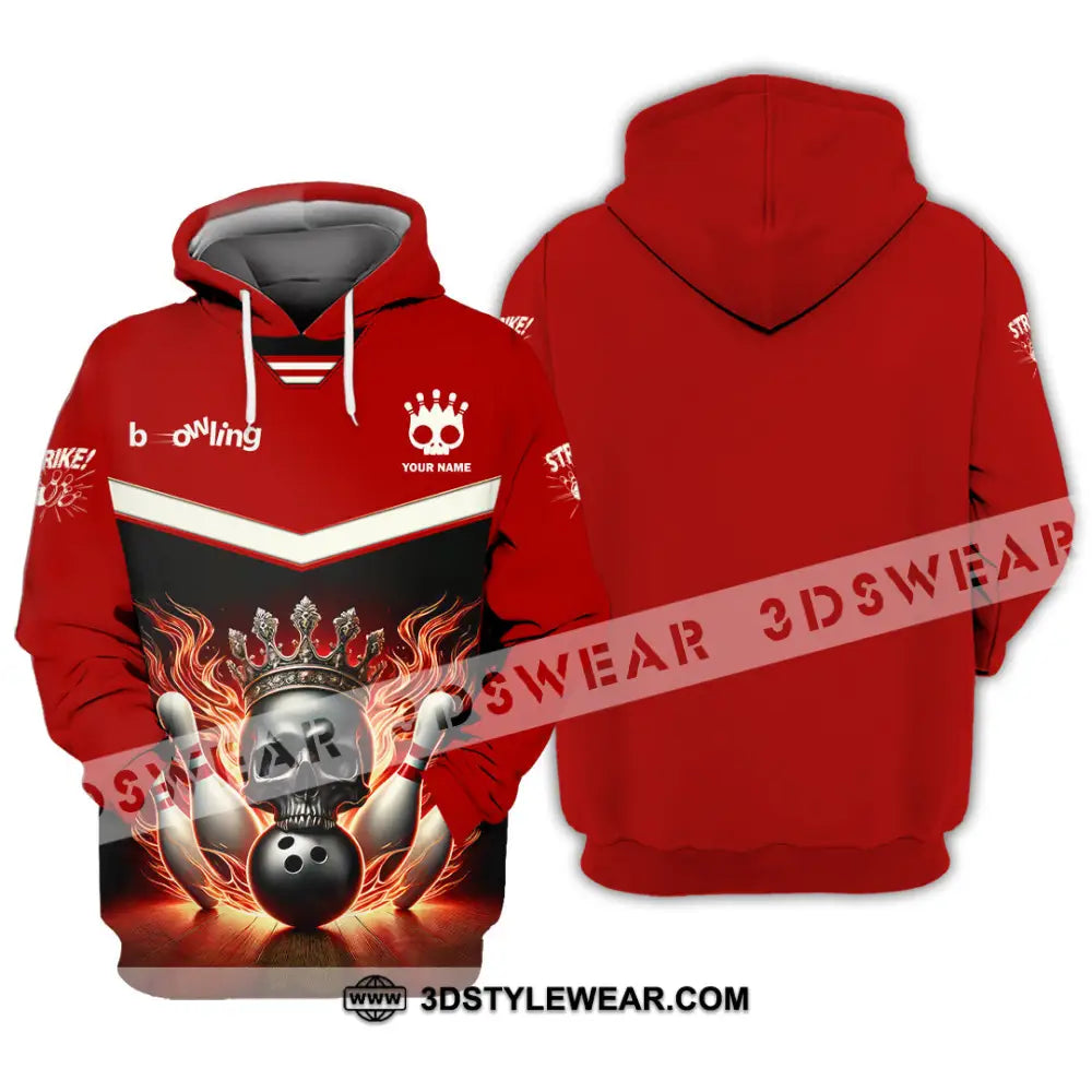 Unisex Shirt Custom Name Bowling Shirt Bowling Polo Long Sleeve Bowling T-Shirt Hoodie / S T-shirt