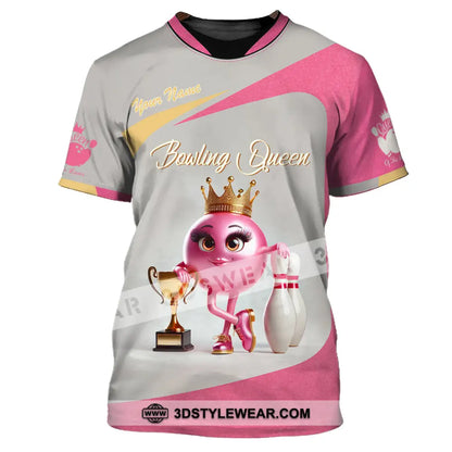 Unisex Shirt Custom Name Bowling Shirt Bowling Polo Long Sleeve Bowling T-Shirt T-Shirt / S T-shirt