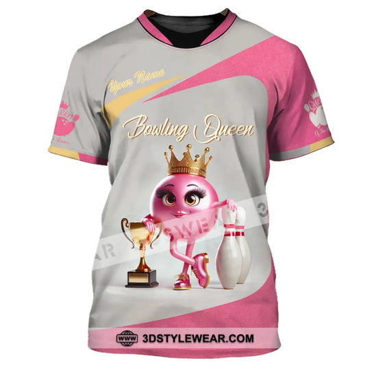 Unisex Shirt, Custom Name Bowling Shirt, Bowling Polo Long Sleeve, Bowling T-Shirt style option 2
