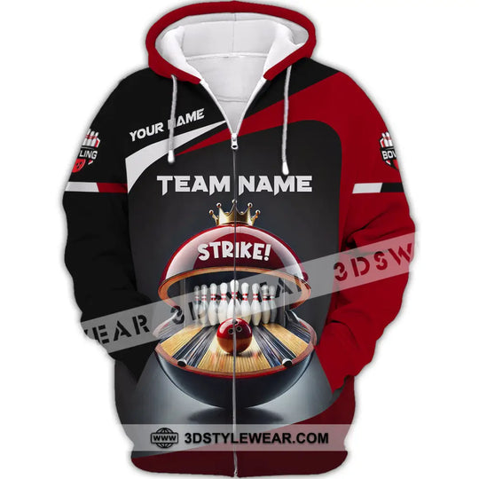 Unisex Shirt, Custom Name Bowling Shirt, Bowling Polo Long Sleeve, Bowling T-Shirt style option 3