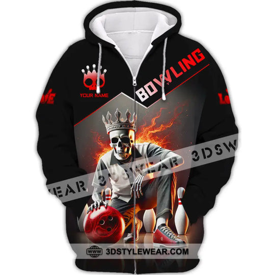 Unisex Shirt, Custom Name Bowling Shirt, Bowling Polo Long Sleeve Shirt style option 3