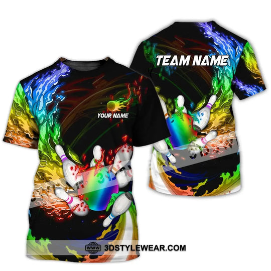 Unisex Shirt, Custom Name Bowling Polo Shirt, Bowling T-Shirt, Bowling Hoodie Long Sleeve Shirt style option 3