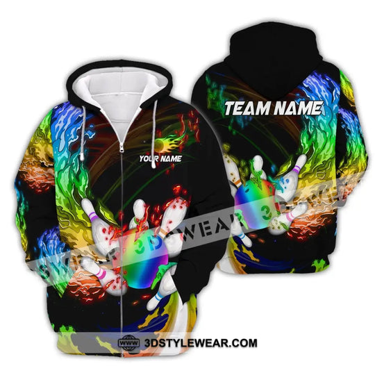 Unisex Shirt, Custom Name Bowling Polo Shirt, Bowling T-Shirt, Bowling Hoodie Long Sleeve Shirt style option 4