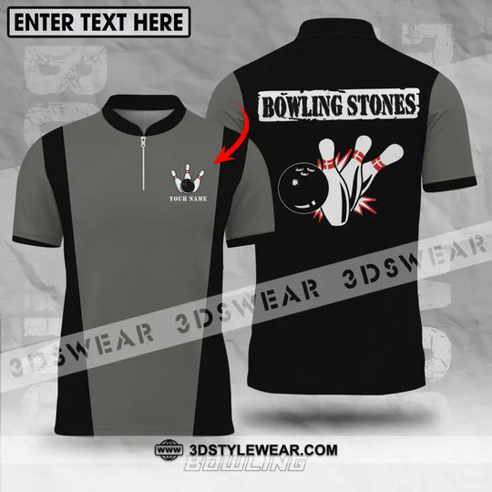 Unisex Shirt - Custom Name Shirt, Bowling Stones Shirt style option 1