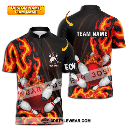 Unisex Shirt - Custom Name Shirt Bowling style option 1