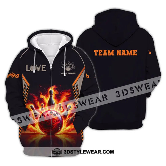 Unisex Shirt, Custom Name Bowling T-Shirt, Bowling Polo Hoodie, Bowling Lover Gift style option 3