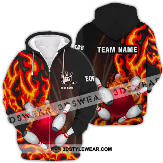 Unisex Shirt - Custom Name Shirt Bowling style option 4