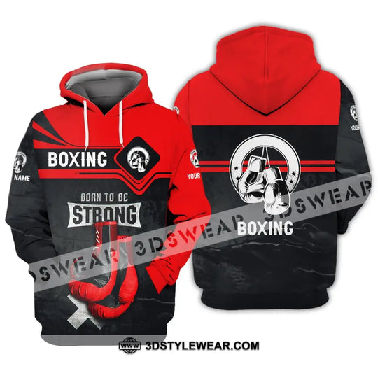 Unisex Shirt - Custom Name Shirt - Boxing Born To Be Strong style option 3