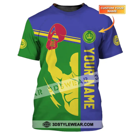 Unisex Shirt - Custom Name Boxing Shirt - Gift For Boxing Lover style option 1