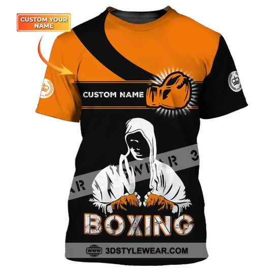 Unisex Shirt - Custom Name Boxing Shirt - Gift For Boxing Lover Unisex Shirt style option 1