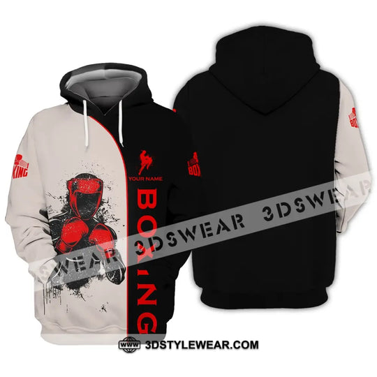 Unisex Shirt - Custom Name Boxing Shirt - Gift For Boxing Player, Custom Name 3D Unisex Shirt style option 3