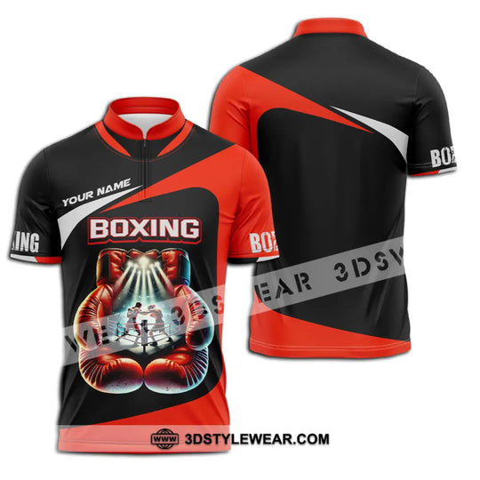 Unisex Shirt - Custom Name Boxing Shirt, Boxing Gloves style option 3