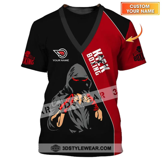 Unisex Shirt - Custom Name Boxing, Kick Boxing Lover Shirt style option 1