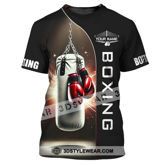 Unisex Shirt - Custom Name Boxing Lover Shirt, Boxing Gloves style option 2