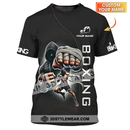 Unisex Shirt - Custom Name Boxing Lover Shirt, Boxing King style option 1