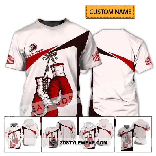 Unisex Shirt - Custom Name Shirt - Boxing Lover Shirt style option 2