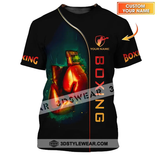 Unisex Shirt - Custom Name Boxing, Boxing Lover Shirt style option 1
