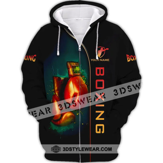 Unisex Shirt - Custom Name Boxing, Boxing Lover Shirt style option 3