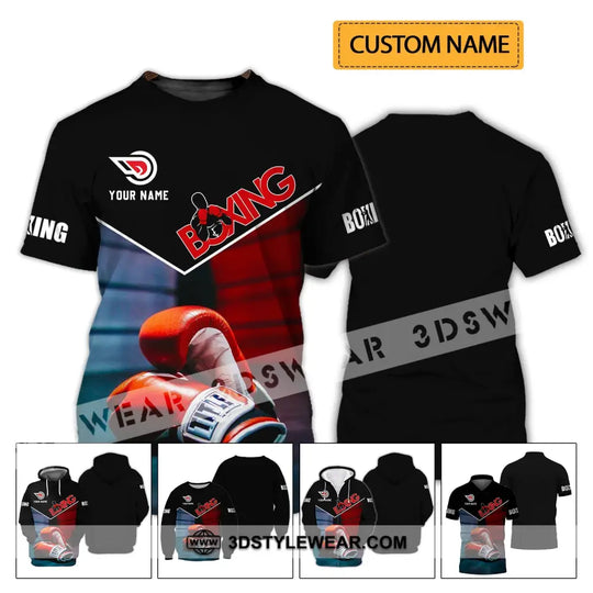 Unisex Shirt - Custom Name Shirt - Boxing Shirt style option 2