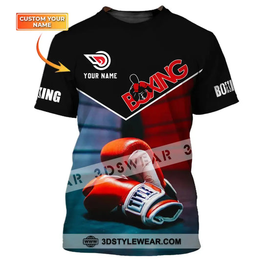 Unisex Shirt - Custom Name Shirt - Boxing Shirt style option 1