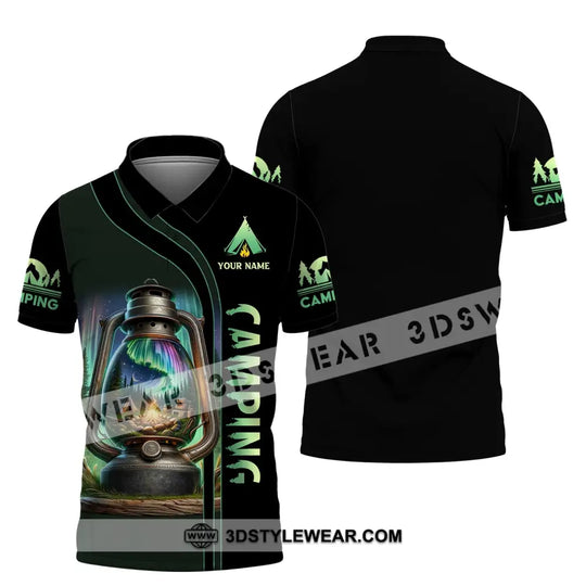 Unisex Shirt, Custom Name Camping Shirt, Camping Fire, Camping Hoodie Polo Shirt style option 4