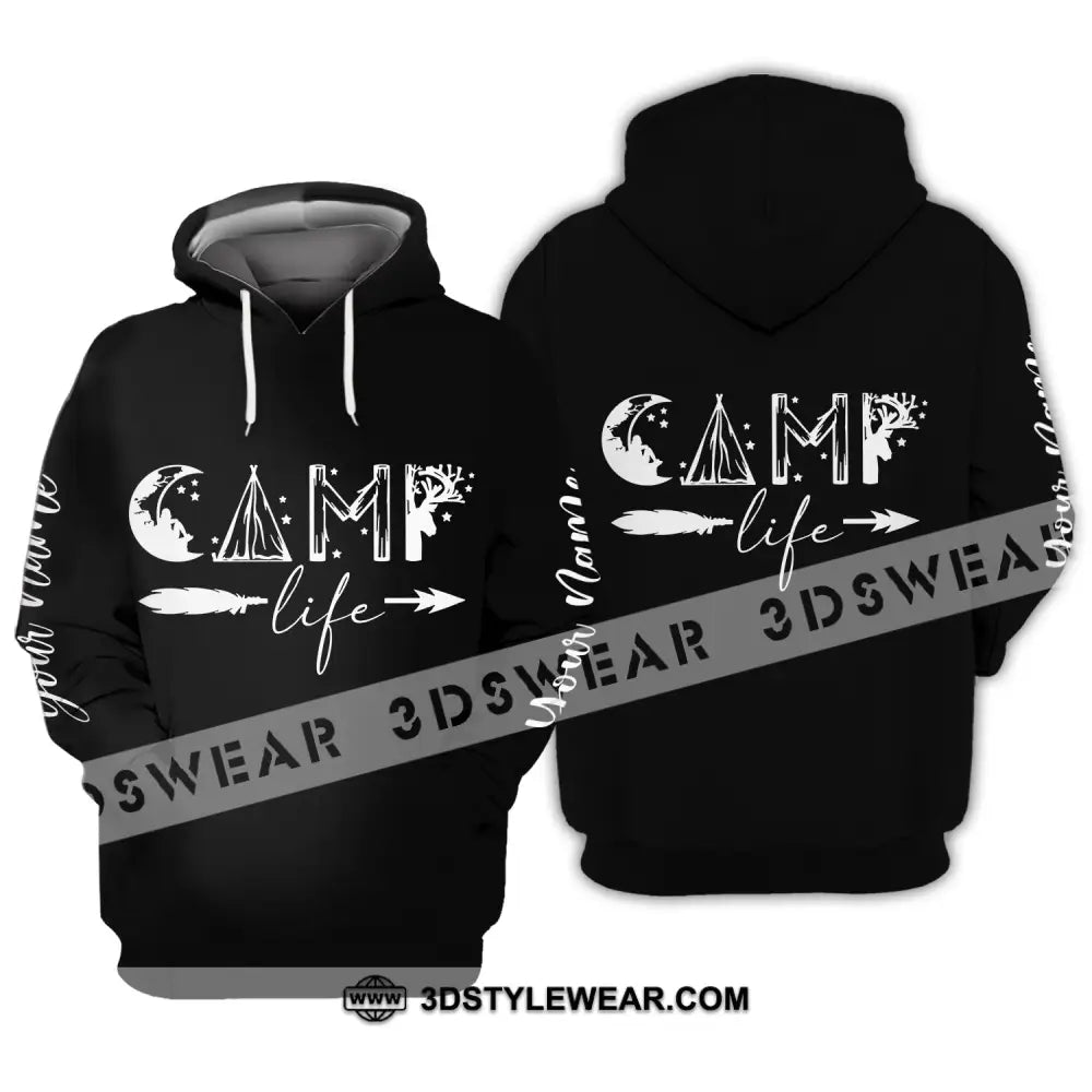 Unisex Shirt - Custom Name Shirt - Camping Shirt Camping Life Gift For Camping Lover Hoodie / S T-shirt