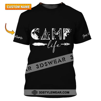 Unisex Shirt - Custom Name Shirt - Camping Shirt Camping Life Gift For Camping Lover T-shirt