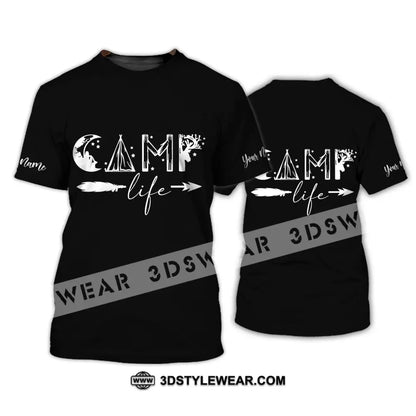 Unisex Shirt - Custom Name Shirt - Camping Shirt Camping Life Gift For Camping Lover T-Shirt / S T-shirt