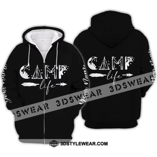 Unisex Shirt - Custom Name Shirt - Camping Shirt, Camping Life, Gift For Camping Lover style option 4