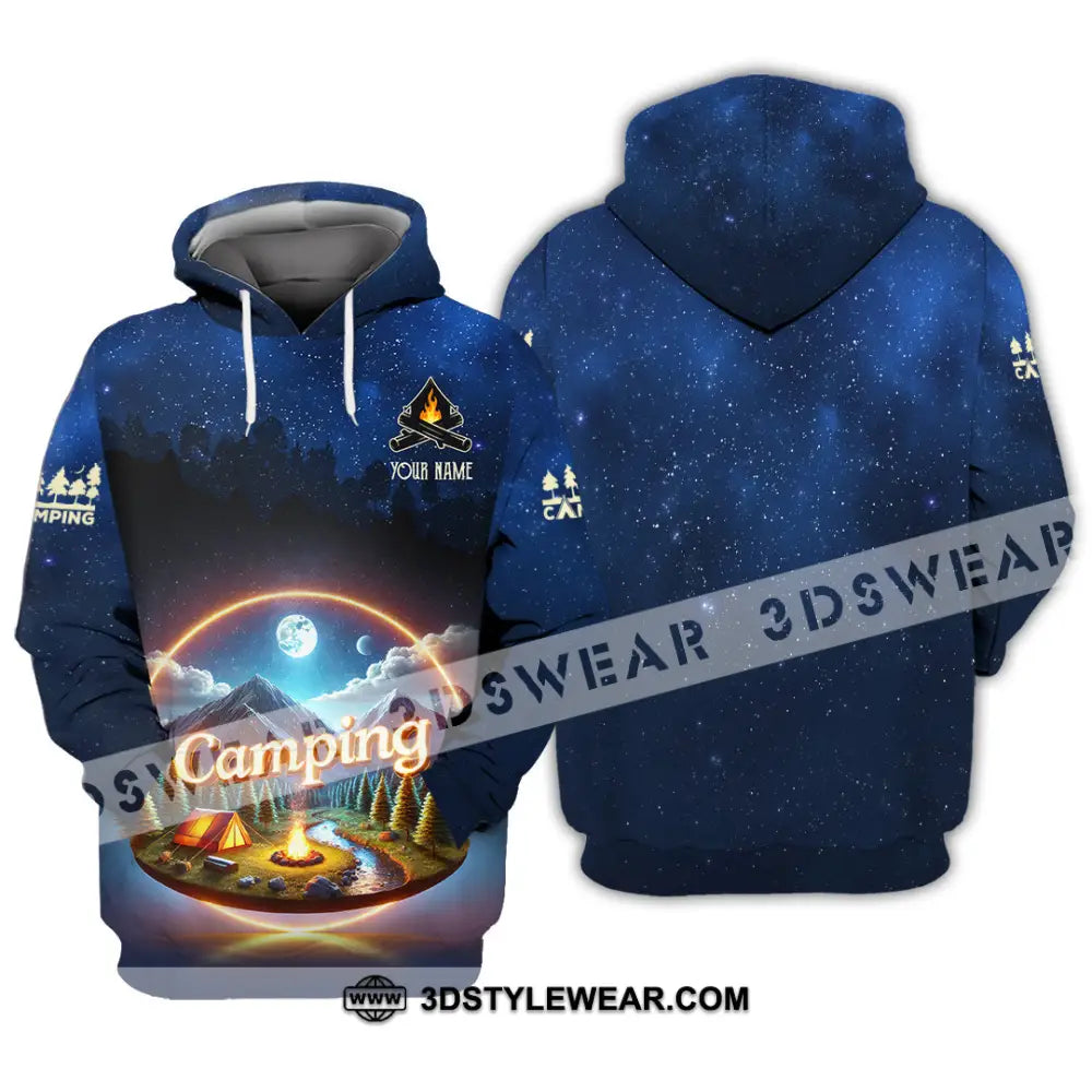 Unisex Shirt Custom Name Camping Shirt Camping Team Uniform Hoodie / S T-shirt