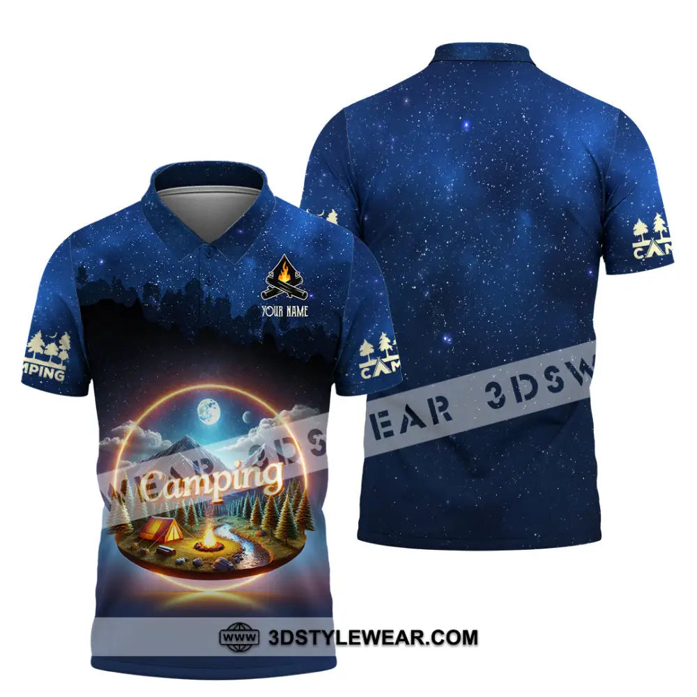 Unisex Shirt Custom Name Camping Shirt Camping Team Uniform Polo Shirt / S T-shirt
