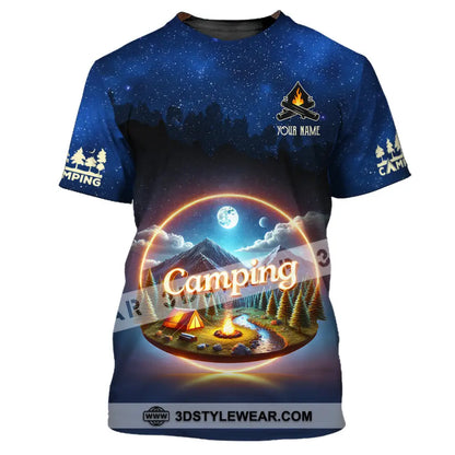 Unisex Shirt Custom Name Camping Shirt Camping Team Uniform T-Shirt / S T-shirt