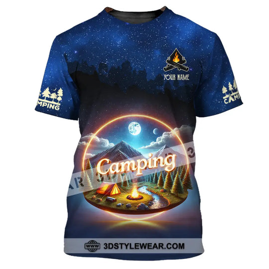 Unisex Shirt, Custom Name Camping Shirt, Camping Team Uniform style option 2