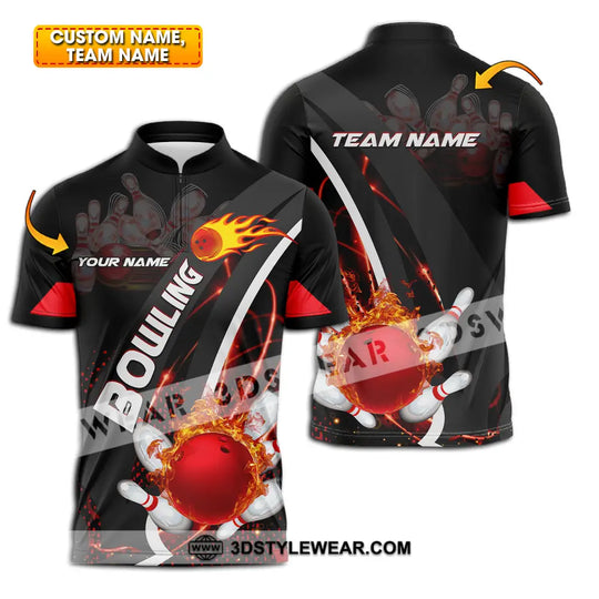Unisex Shirt - Custom Name Shirt Classic Bowling Lover style option 1