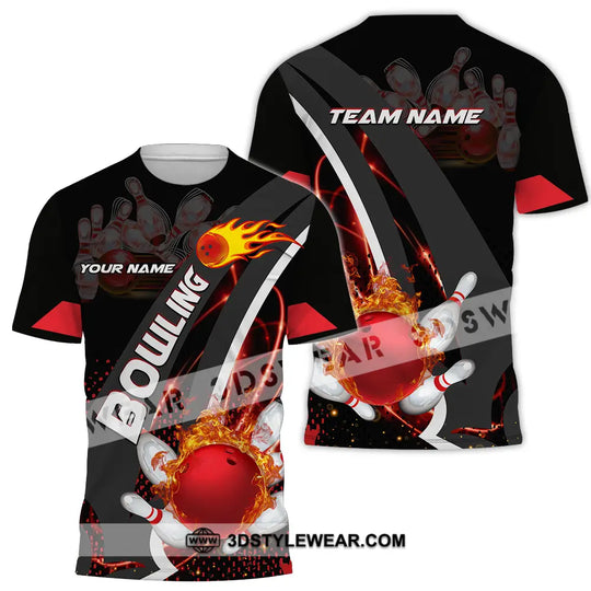 Unisex Shirt - Custom Name Shirt Classic Bowling Lover style option 2