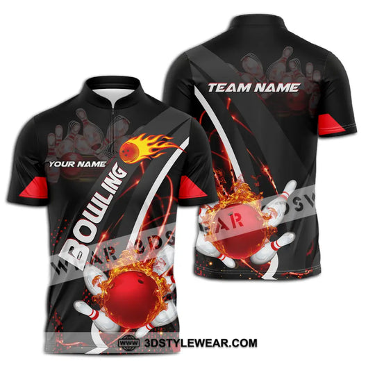 Unisex Shirt - Custom Name Shirt Classic Bowling Lover style option 3