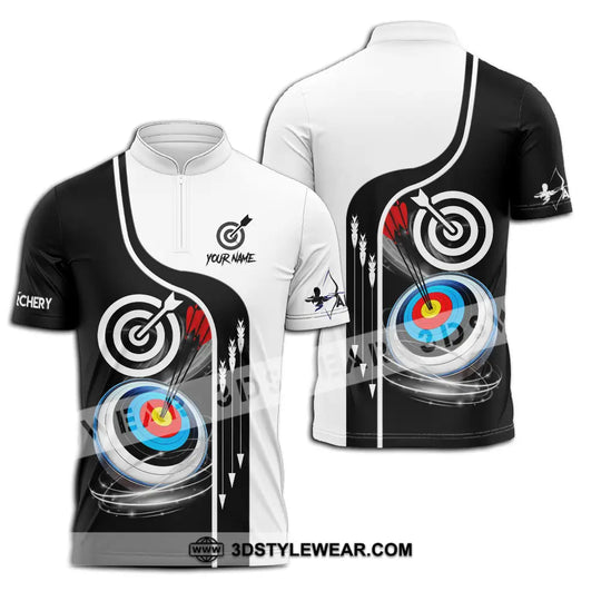 Unisex Shirt - Custom Name Color Sport Shirt, Archery Classic style option 2