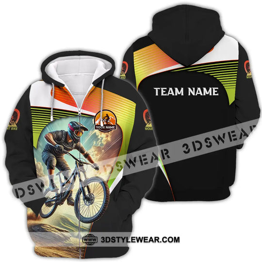 Unisex Shirt - Custom Name Cool Mountain Bike Shirt style option 4