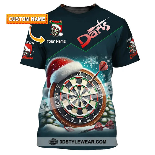 Unisex Shirt, Custom Name Dart Shirt, Darts T-Shirt, Gift for Darts Lover, Darts Gamer T-Shirt style option 1