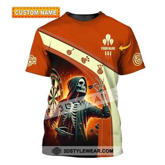 Unisex Shirt, Custom Name Dart Shirt, Darts T-Shirt, Gift for Darts Lover, Darts Gamer T-Shirt style option 1