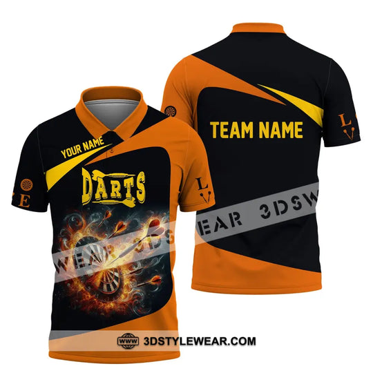 Unisex Shirt, Custom Name Dart Shirt, Darts T-Shirt, Gift for Darts Lover, Darts Gamer T-Shirt style option 4