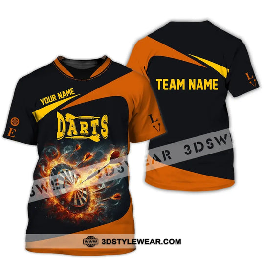 Unisex Shirt, Custom Name Dart Shirt, Darts T-Shirt, Gift for Darts Lover, Darts Gamer T-Shirt style option 2