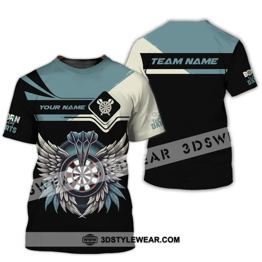 Unisex Shirt, Custom Name Dart Shirt, Darts T-Shirt, Gift for Darts Lover, Darts Gamer T-Shirt style option 2