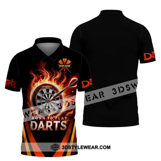 Unisex Shirt, Custom Name Dart Shirt, Dart Love Hoodie Shirt Polo Long Sleeve, Gift for Dart Player style option 4