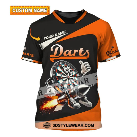 Unisex Shirt, Custom Name Dart Shirt, Dart Lover T-Shirt style option 1