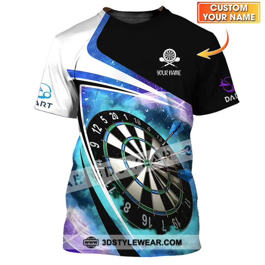 Unisex Shirt - Custom Name Darts Galaxy Shirt style option 1